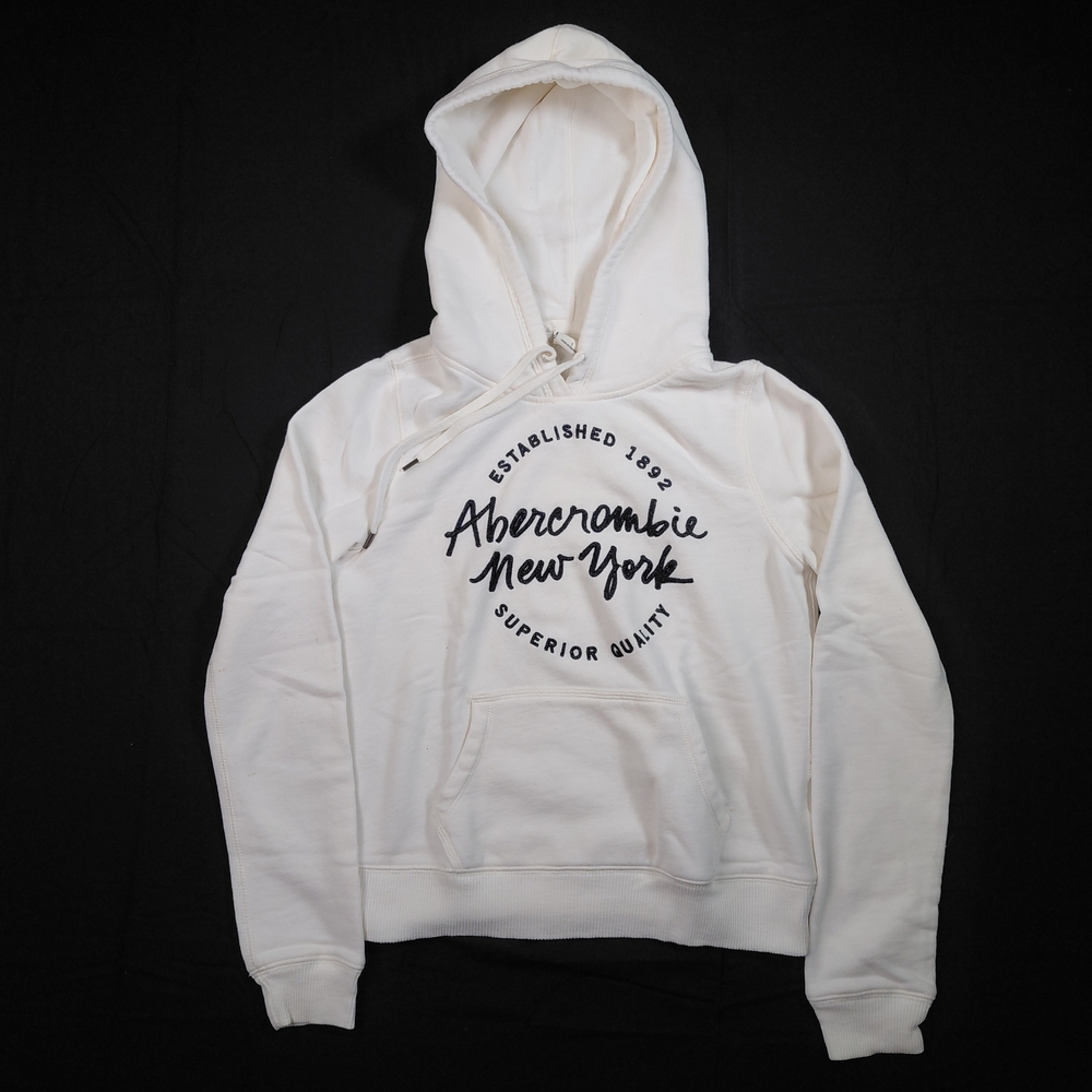 Abercrombie & Fitch Women's Hoodie White Size S